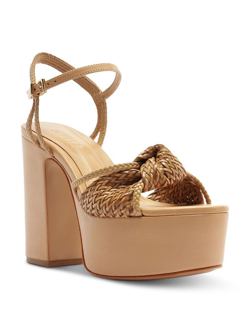 シュッツ レディース シューズ サンダル プラットフォーム SCHUTZ Womens Kalina Platform Sandals Light Wood