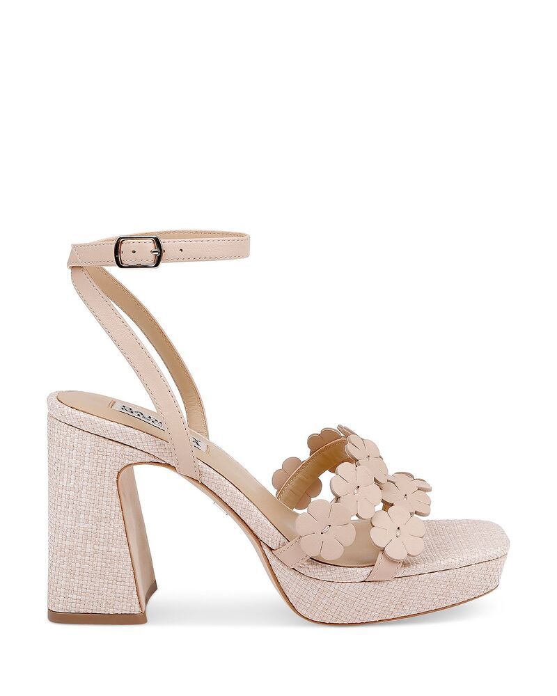 バッジェリーミシュカ レディース シューズ サンダル Badgley Mischka Womens Waverly Sandals Nude Leather