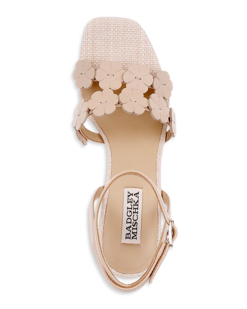 バッジェリーミシュカ レディース シューズ サンダル Badgley Mischka Womens Waverly Sandals Nude Leather