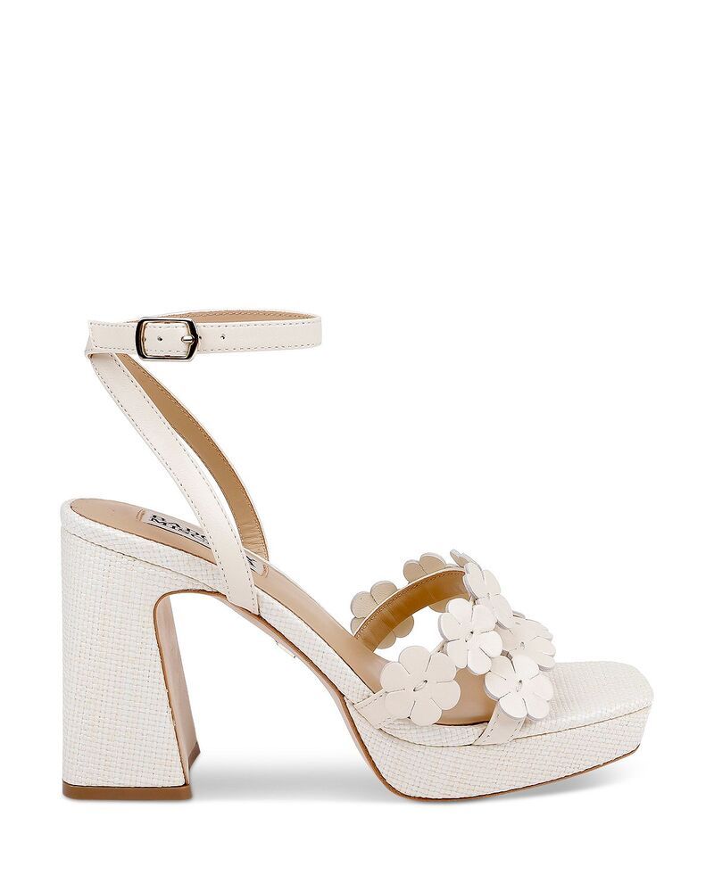 バッジェリーミシュカ レディース シューズ サンダル Badgley Mischka Womens Waverly Sandals Cream Leather クリーム