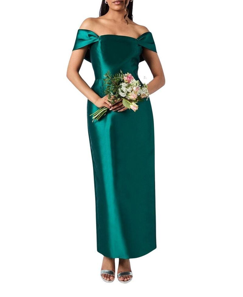 コースト レディース トップス ワンピース プチ ミディ Coast Petite Column Midi Bridesmaidress Emerald エメラルド