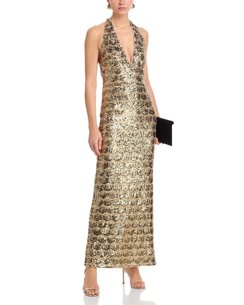 レイミー ブルック レディース トップス ワンピース Ramy Brook Shauna Gown Gold Sequin ゴールド レイミー ブルック レディース トップス ワンピース Ramy Brook Shauna Gown Gold Sequin ゴールド