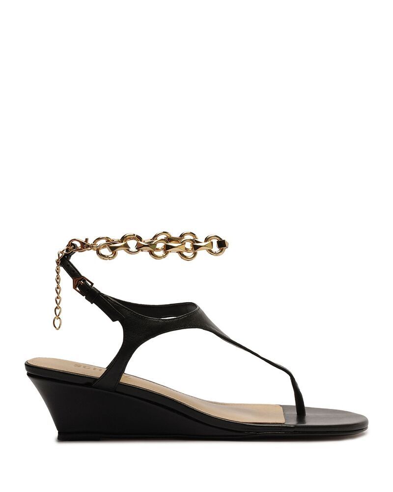 シュッツ レディース シューズ サンダル レザー SCHUTZ Womens Lys Leather Wedge Sandals Black ブラック シュッツ レディース シューズ サンダル レザー SCHUTZ Womens Lys Leather Wedge Sandals Black ブラック