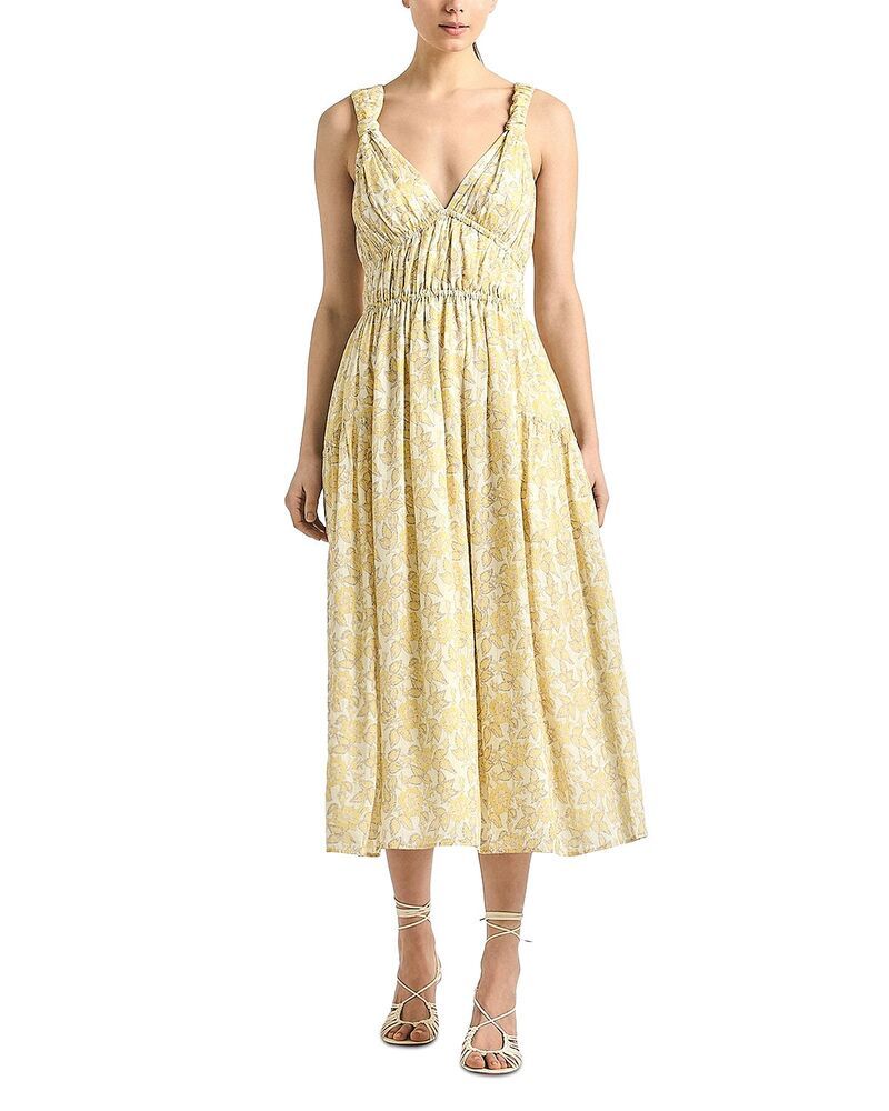 デレクラムテンクロスバイ レディース トップス ワンピース プリント Derek Lam 10 Crosby Sorrel Printedress Valiase Yellow Floral イエロー
