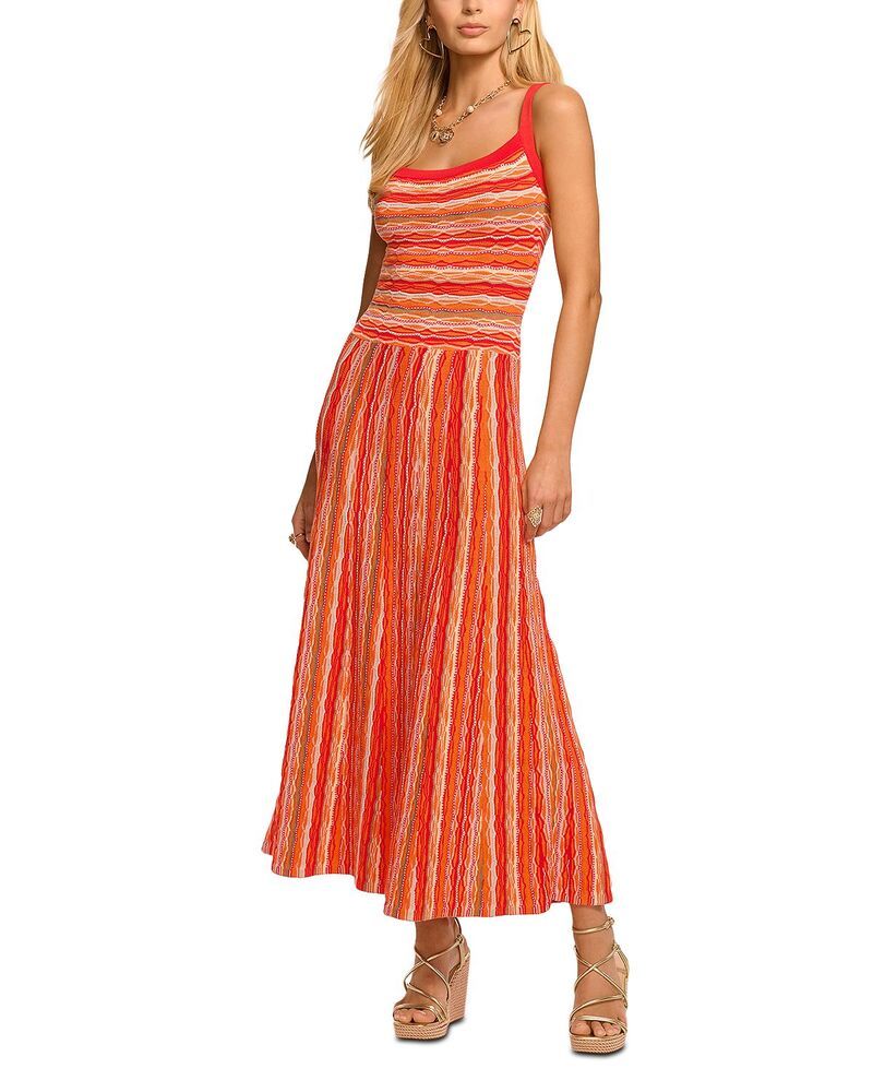 レイミー ブルック レディース トップス ワンピース Ramy Brook Madelyne Dress Crimson Combo Stripe クリムゾン