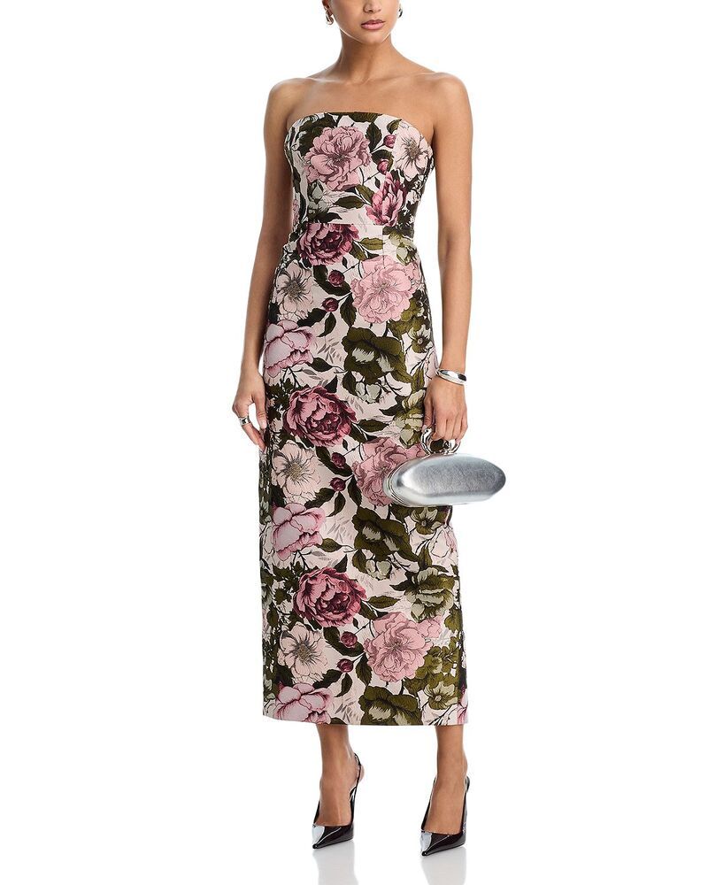 ミリー レディース トップス ワンピース マキシ MILLY Ella Jacquard Maxi Dress Pinkgreen ピンク