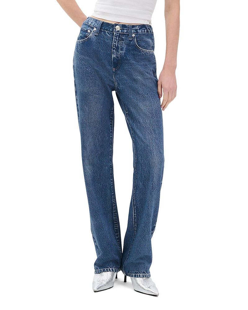 ラグアンドボーン レディース ボトムス デニムパンツ パイル コットン ジーンズ rag bone Miramar Cotton Terry Shea HighRise Relaxed Straight Sweatpant Jeans Almda