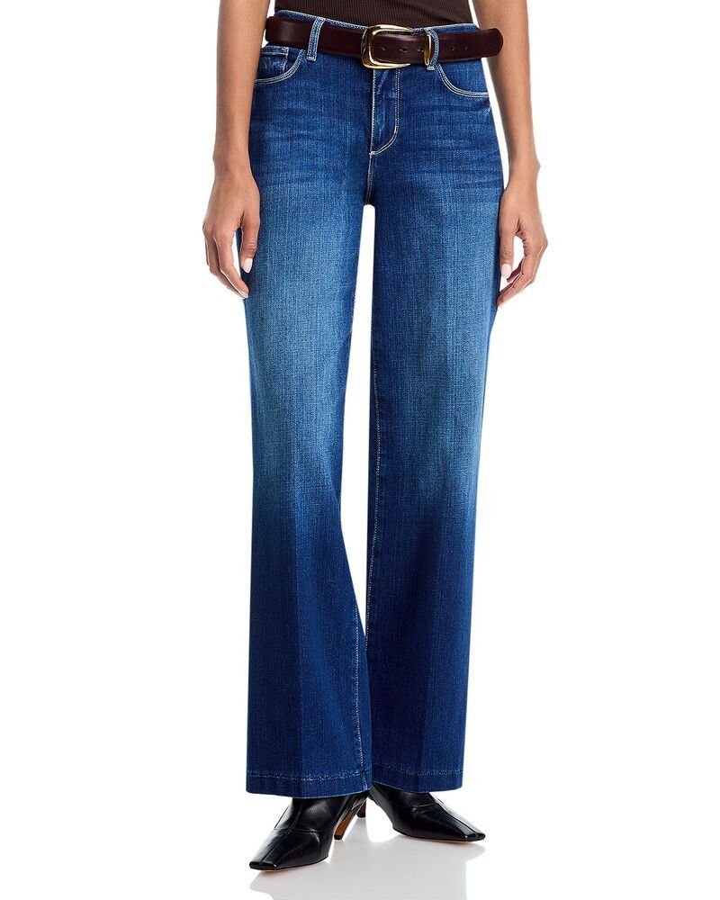 ラジャンス レディース ボトムス デニムパンツ ワイドレッグ ジーンズ LAGENCE Scottie High Rise Wide Leg Jeans in Delany