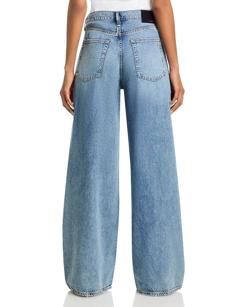 ラグアンドボーン レディース ボトムス デニムパンツ ワイドレッグ ジーンズ rag bone Featherweight Sofie High Rise Wide Leg Jeans in Amalfi