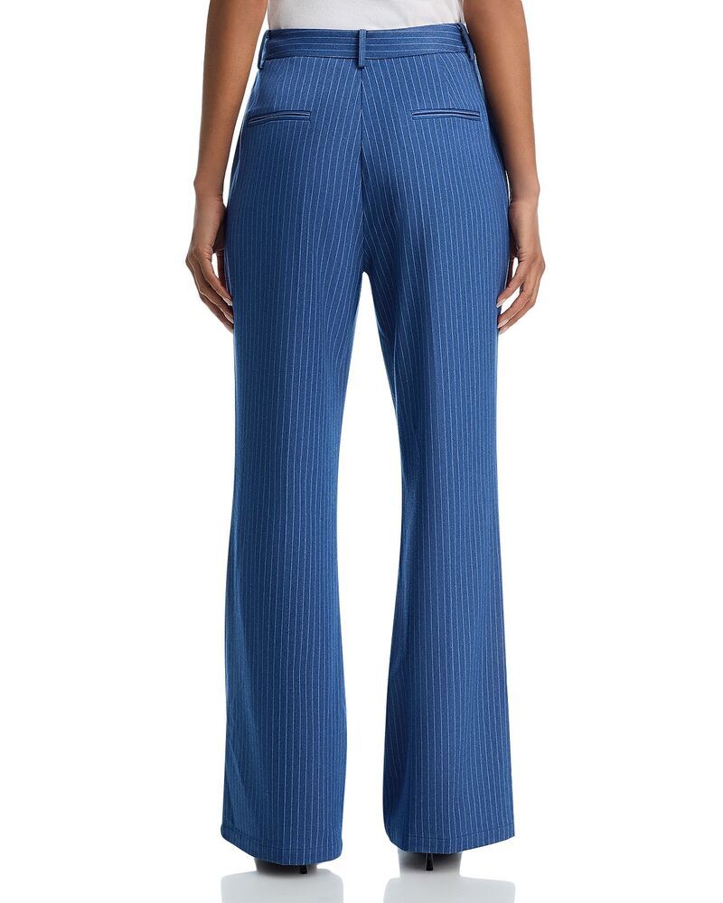 アクア レディース ボトムス カジュアルパンツ AQUA Pinstripe Pants Exclusive ChambrayWhite ホワイト アクア レディース ボトムス カジュアルパンツ AQUA Pinstripe Pants Exclusive ChambrayWhite ホワイト
