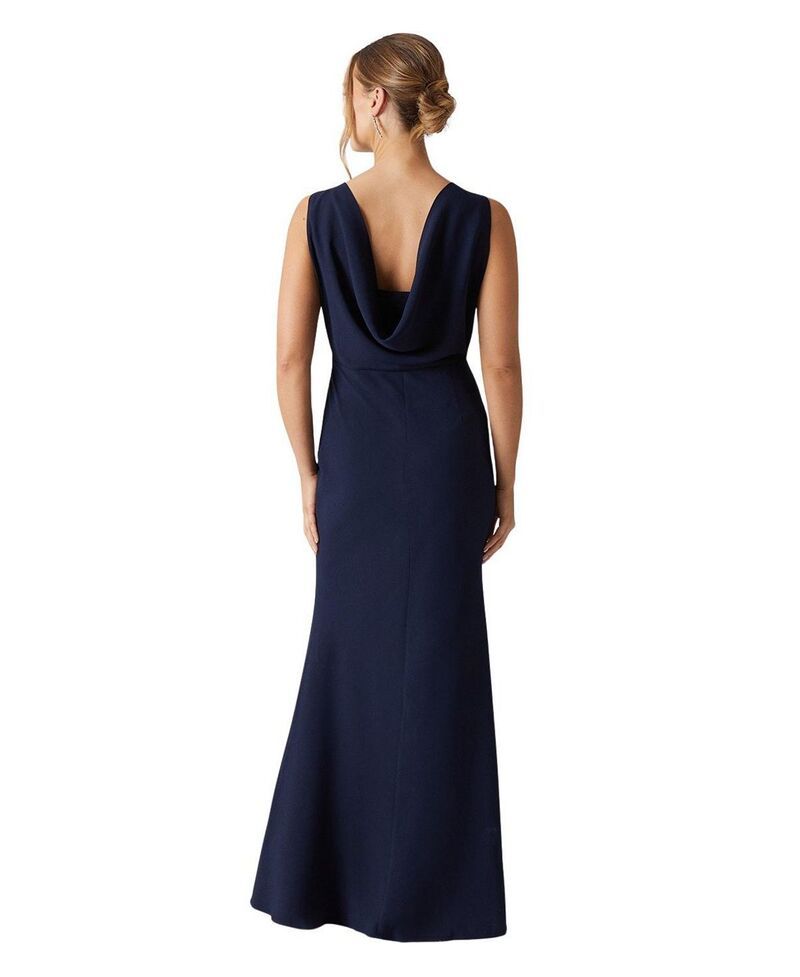 コースト レディース トップス ワンピース マキシ Coast Cowl Back Maxi Bridesmaidress Navy ネイビー