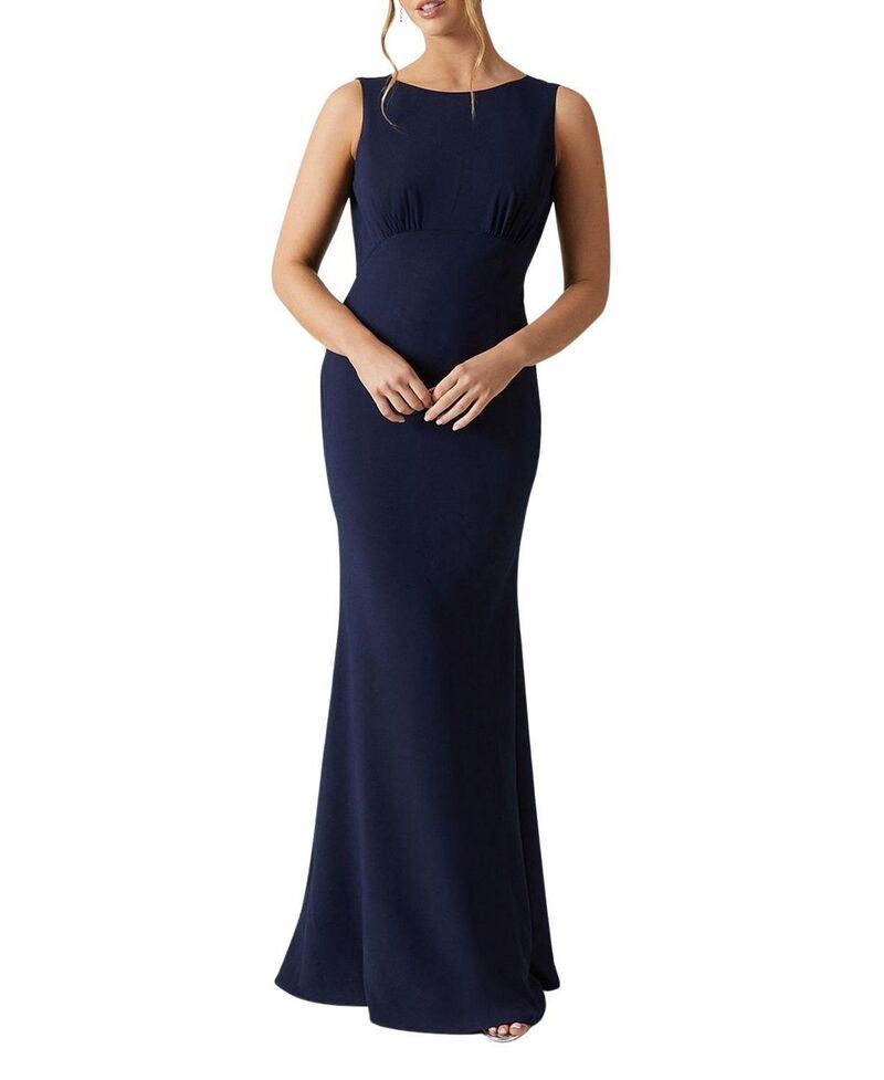 コースト レディース トップス ワンピース マキシ Coast Cowl Back Maxi Bridesmaidress Navy ネイビー