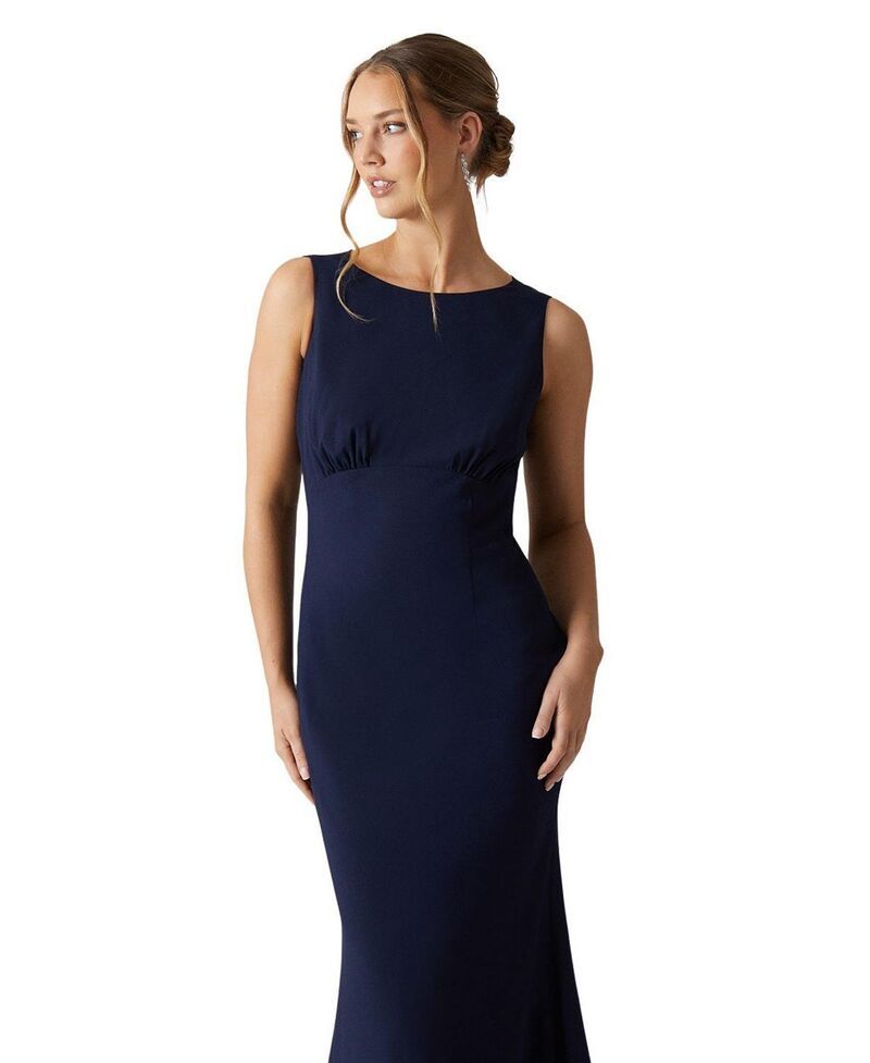 コースト レディース トップス ワンピース マキシ Coast Cowl Back Maxi Bridesmaidress Navy ネイビー