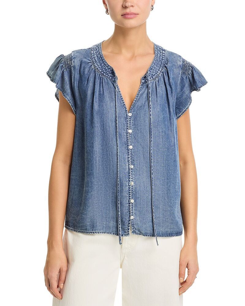 レイルズ レディース トップス シャツ ブラウス Rails Aviva Flutter Sleeve Blouse Blue Ridge ブルー 28,258円