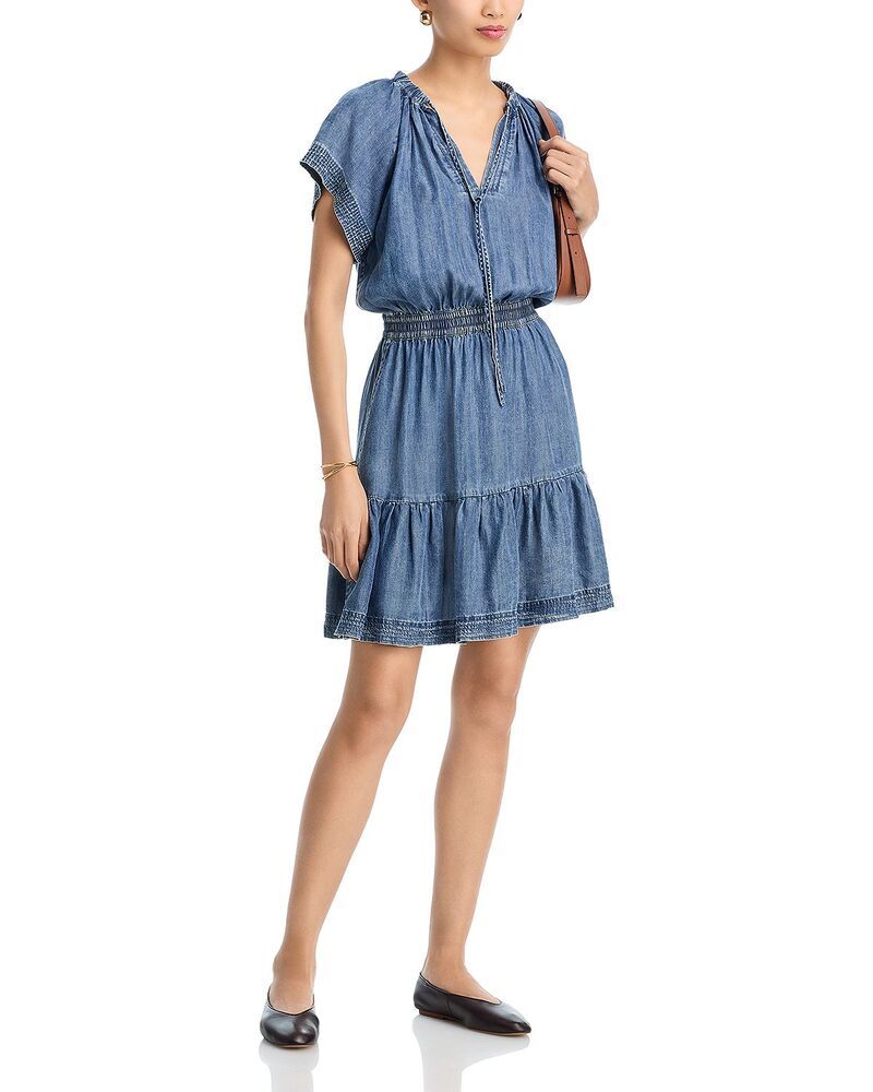 レイルズ レディース トップス ワンピース ティアード ミニ Rails Covera Tiered Mini Dress Blue Ridge ブルー レイルズ レディース トップス ワンピース ティアード ミニ Rails Covera Tiered Mini Dress Blue Ridge ブルー