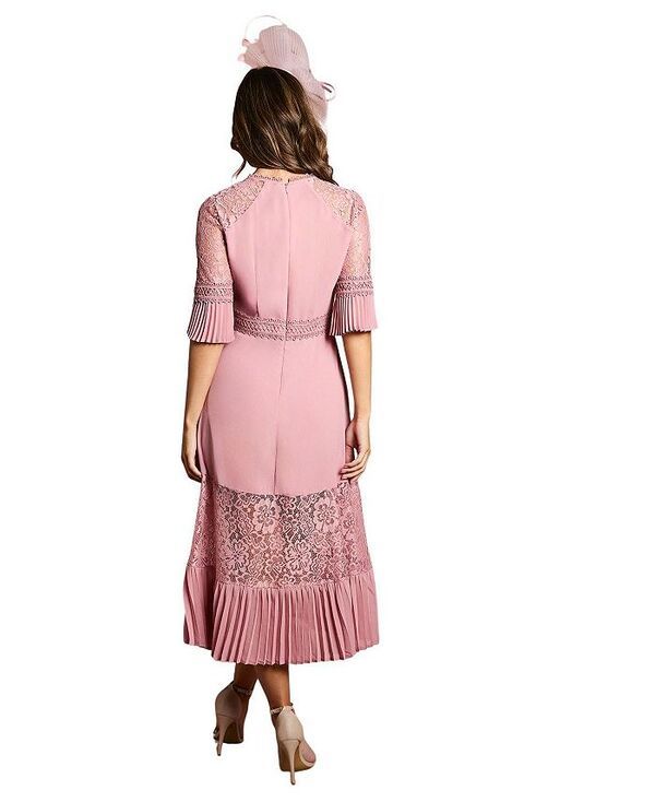 コースト レディース トップス ワンピース ミディ レース Coast Lace Insert Midi Dress Antique Rose