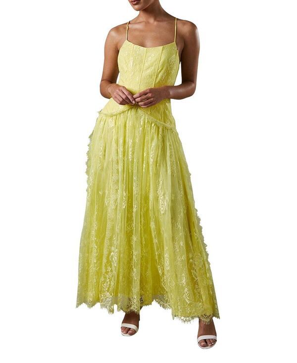 コースト レディース トップス ワンピース レース マキシ Coast Lace Cami Maxi Dress Yellow イエロー