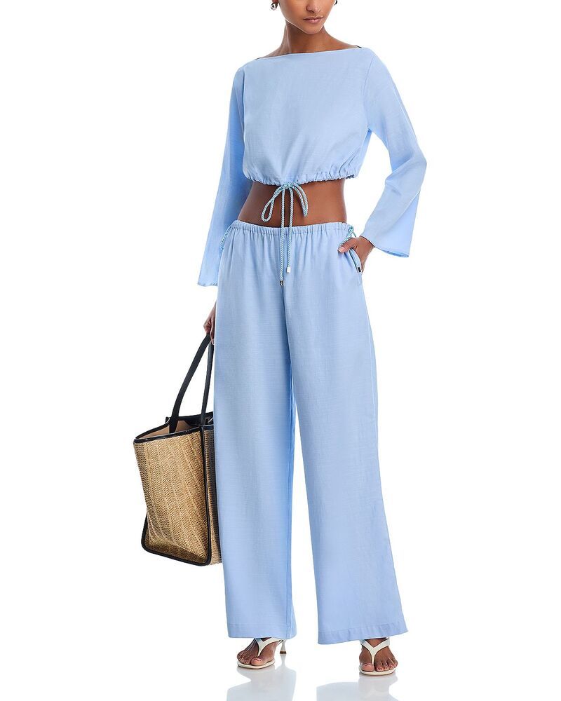ソリッド アンド ストライプ レディース ボトムス カジュアルパンツ Solid Striped Thestanza Pants Blue Lagoon ブルー ソリッド アンド ストライプ レディース ボトムス カジュアルパンツ Solid Striped Thestanza Pants Blue Lagoon ブルー