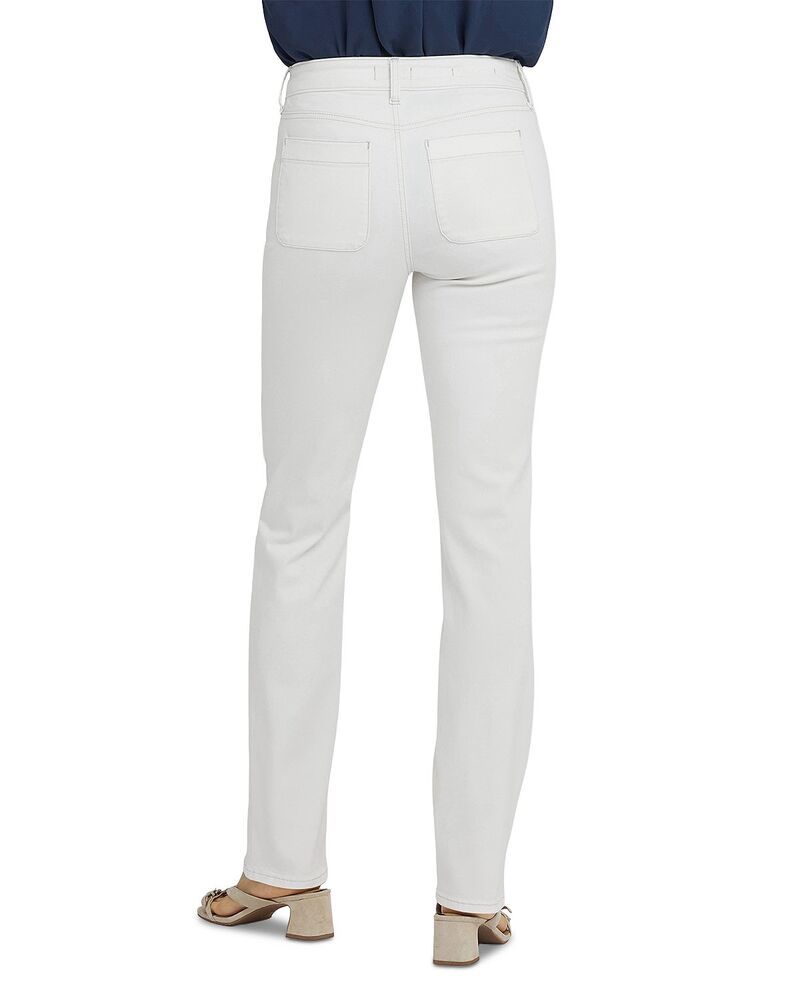 エヌワイディージェイ レディース ボトムス デニムパンツ ヴィンテージーンズ NYDJ Marilyn High Rise Patch Pocket Straight Jeans in Vintage White ホワイト