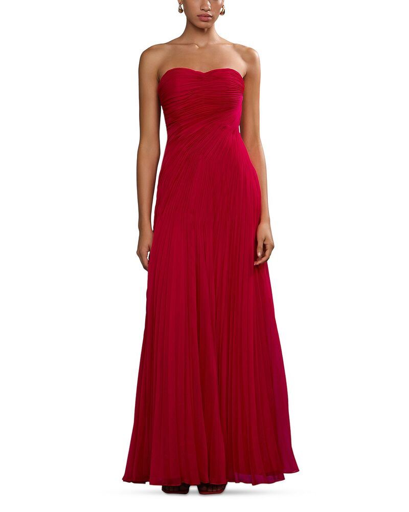 アムール レディース トップス ワンピース プリーツ Amur Elea Pleatedressolstice Red レッド