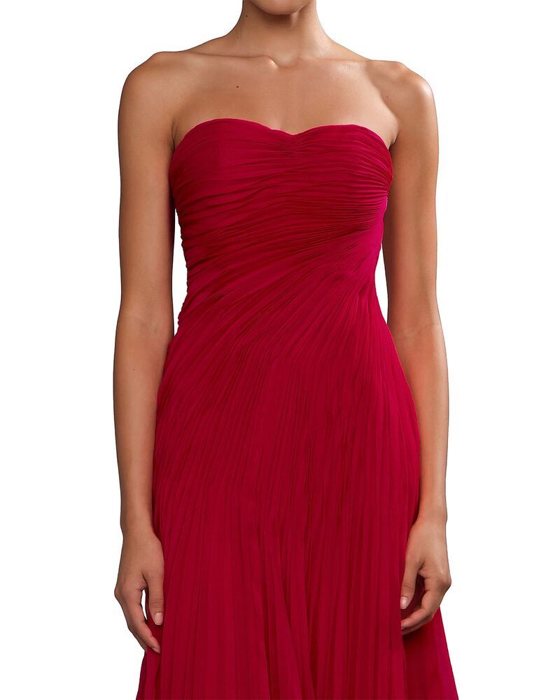 アムール レディース トップス ワンピース プリーツ Amur Elea Pleatedressolstice Red レッド