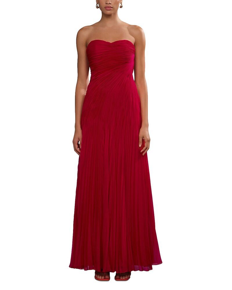 アムール レディース トップス ワンピース プリーツ Amur Elea Pleatedressolstice Red レッド