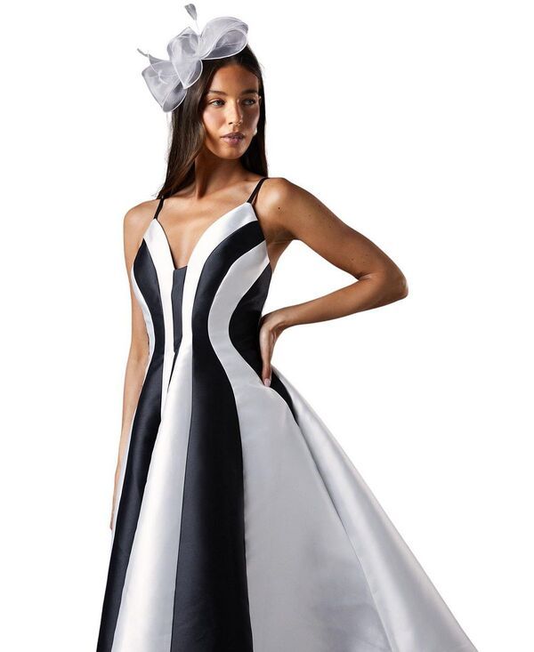 コースト レディース トップス ワンピース ミディ コントラスト Coast Contrast Panel Midi Dress Mono コースト レディース トップス ワンピース ミディ コントラスト Coast Contrast Panel Midi Dress Mono