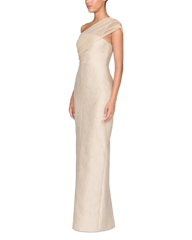 セイア レディース トップス ワンピース ドレープ Theia Zara Draped Gown Champagne シャンパン