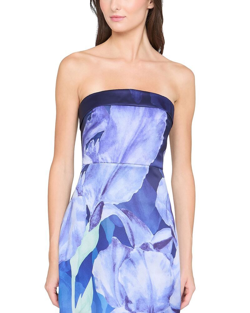 セイア レディース トップス ワンピーストラップレス Theia Cyrilla Strapless Column Gown Moonlight