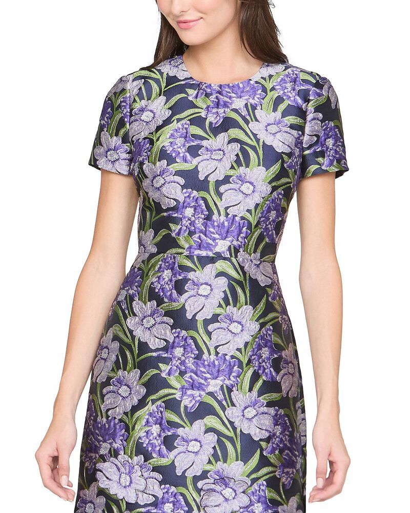 セイア レディース トップス ワンピース Theia Serenza Jacquardress Iris Bloom セイア レディース トップス ワンピース Theia Serenza Jacquardress Iris Bloom