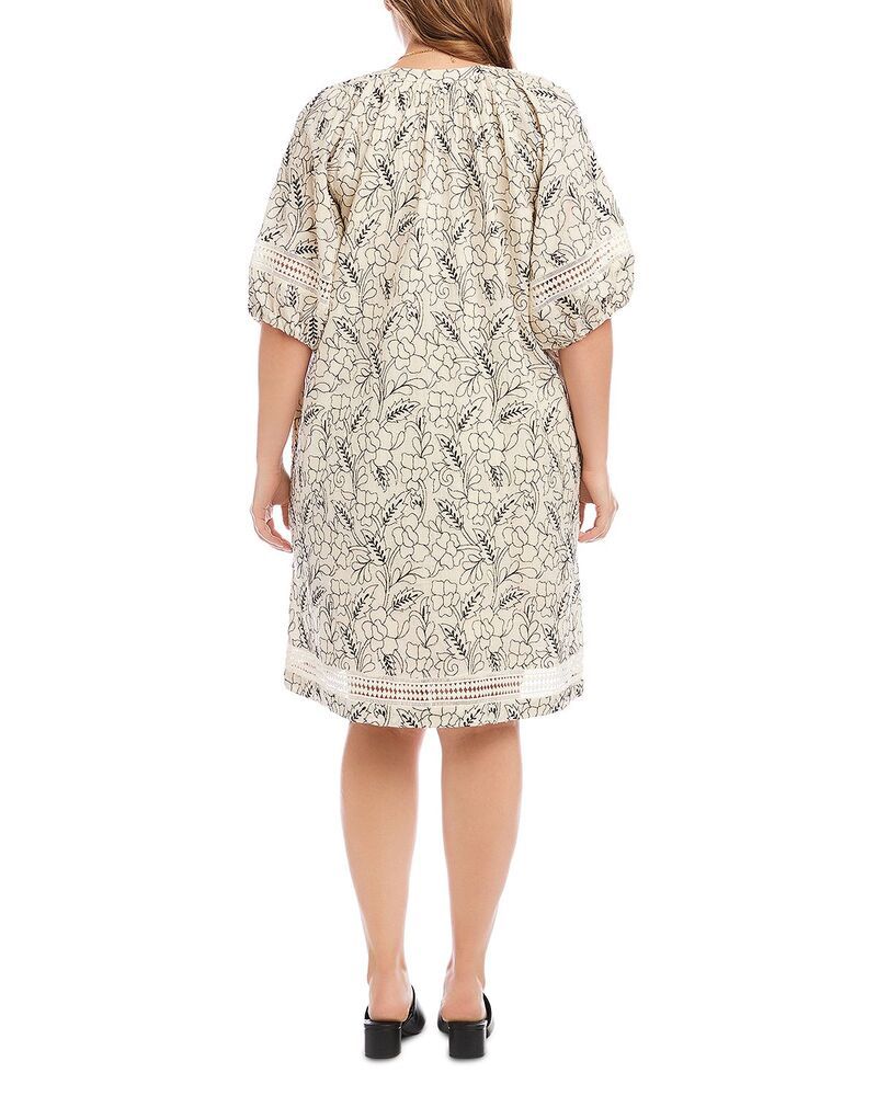 カレンケーン レディース トップス ワンピース プラスサイズ Karen Kane Plusize Puff Sleeve Tassel Dress Cream クリーム カレンケーン レディース トップス ワンピース プラスサイズ Karen Kane Plusize Puff Sleeve Tassel Dress Cream クリーム