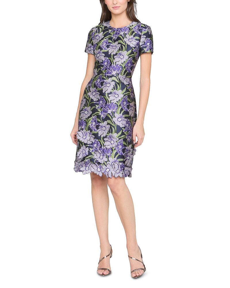 セイア レディース トップス ワンピース Theia Serenza Jacquardress Iris Bloom セイア レディース トップス ワンピース Theia Serenza Jacquardress Iris Bloom