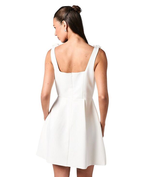 コースト レディース トップス ワンピース ミニ Coast Square Neck 3D Flower Bridal Mini Dress Ivory アイボリー コースト レディース トップス ワンピース ミニ Coast Square Neck 3D Flower Bridal Mini Dress Ivory アイボリー