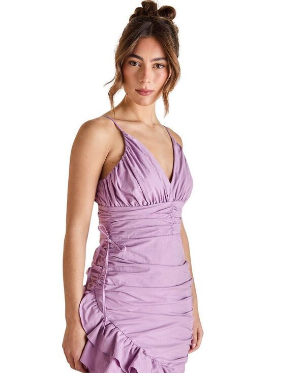 コースト レディース トップス ワンピース フリル ミディ Coastrappy Multi Ruffle Midi Dress Purple パープル