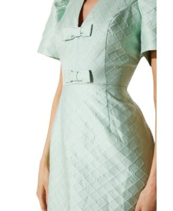 コースト レディース トップス ワンピース ミニ Coast Jacquard Bow Mini Dress Mint ミント