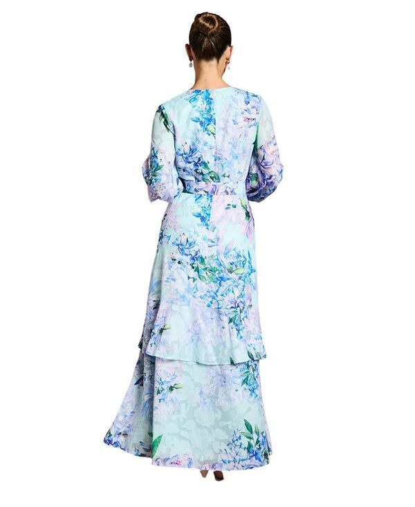 コースト レディース トップス ワンピース シフォン マキシ Coast Long Sleeve Chiffon Belted Maxi Dress Blue ブルー コースト レディース トップス ワンピース シフォン マキシ Coast Long Sleeve Chiffon Belted Maxi Dress Blue ブルー