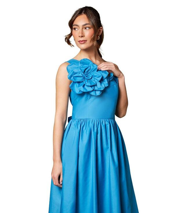 コースト レディース トップス ワンピース ミディ Coast One Shoulder Corsage Midi Dress Blue ブルー コースト レディース トップス ワンピース ミディ Coast One Shoulder Corsage Midi Dress Blue ブルー