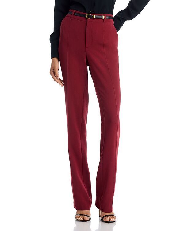 サンク セプト レディース ボトムス カジュアルパンツ ストレート Cinq Sept Kerry Slim Straight Leg Pants Wineberry