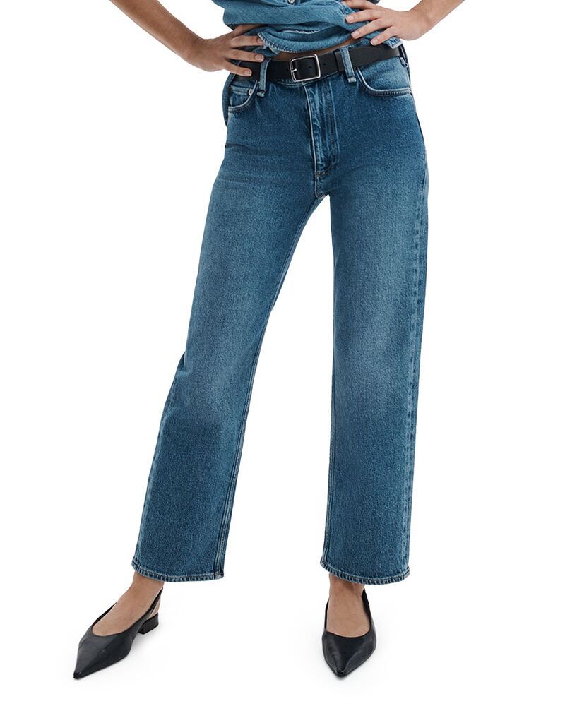 ラグアンドボーン レディース ボトムス デニムパンツ ストレート アンクル ジーンズ rag bone Harlow Mid Rise Straight Leg Ankle Jeans in Accord