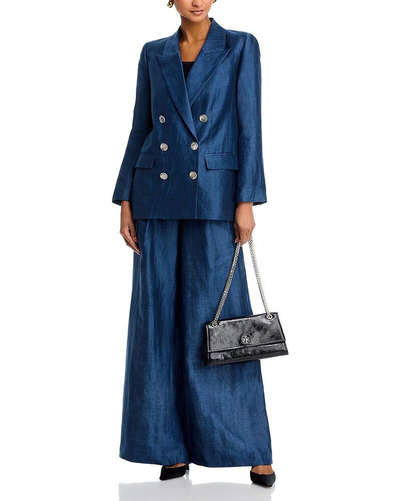 ラジャンス レディース ボトムス カジュアルパンツ ワイドレッグ LAGENCE Allanah Mid Rise Wide Leg Pants Deep Sea Blend