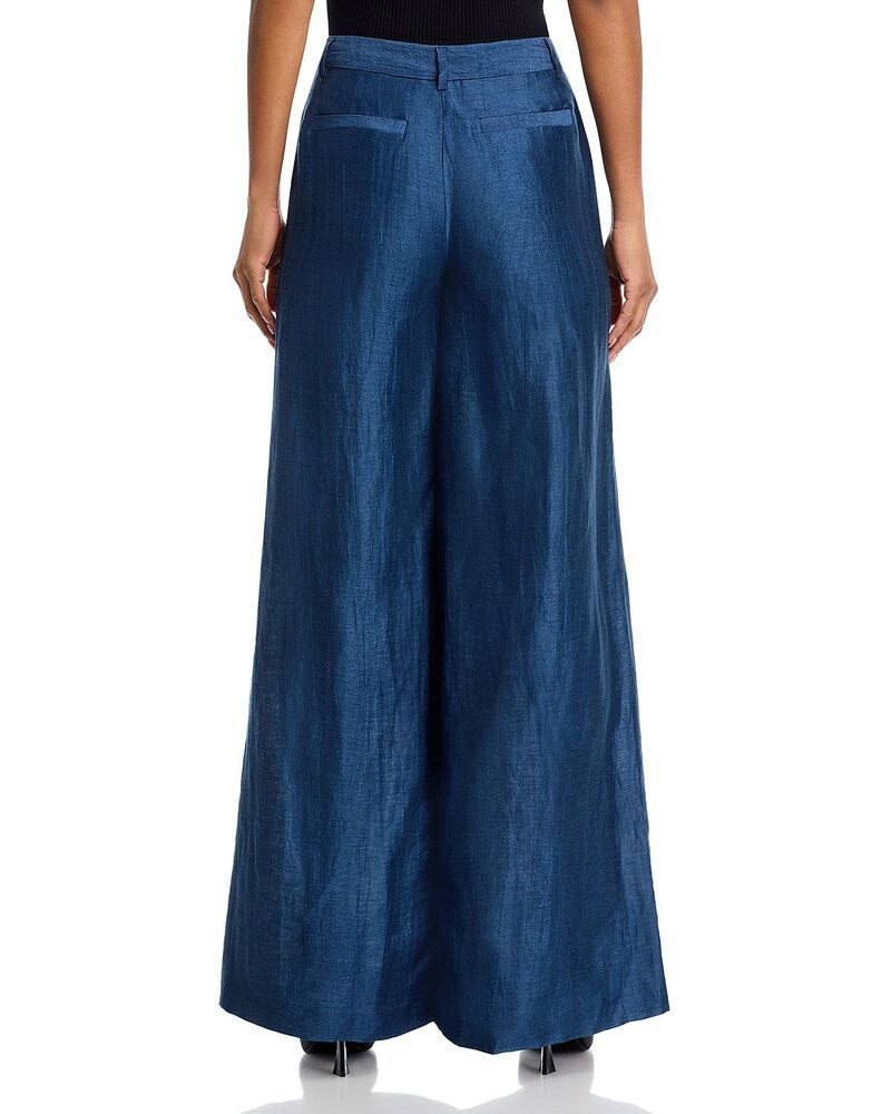 ラジャンス レディース ボトムス カジュアルパンツ ワイドレッグ LAGENCE Allanah Mid Rise Wide Leg Pants Deep Sea Blend
