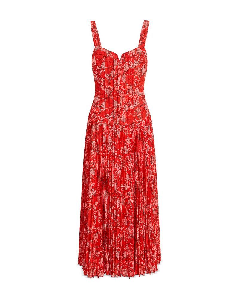 サンク ア セプト レディース トップス ワンピース A ライン フラワー柄 フラワー Cinq Sept Botanical Floral A Line Dress Bisou Multi マルチカラー