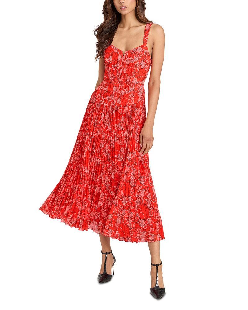 サンク ア セプト レディース トップス ワンピース A ライン フラワー柄 フラワー Cinq Sept Botanical Floral A Line Dress Bisou Multi マルチカラー