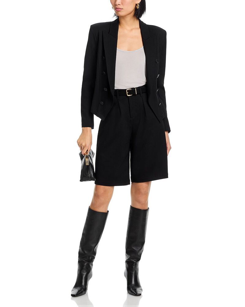 ラジャンス レディース ボトムス ハーフパンツ・ショーツ プリーツ ショートパンツ LAGENCE Akasha High Rise Pleated Bermuda Shorts Black ブラック ラジャンス レディース ボトムス ハーフパンツ・ショーツ プリーツ ショートパンツ LAGENCE Akasha High Rise Pleated Bermuda Shorts Black ブラック