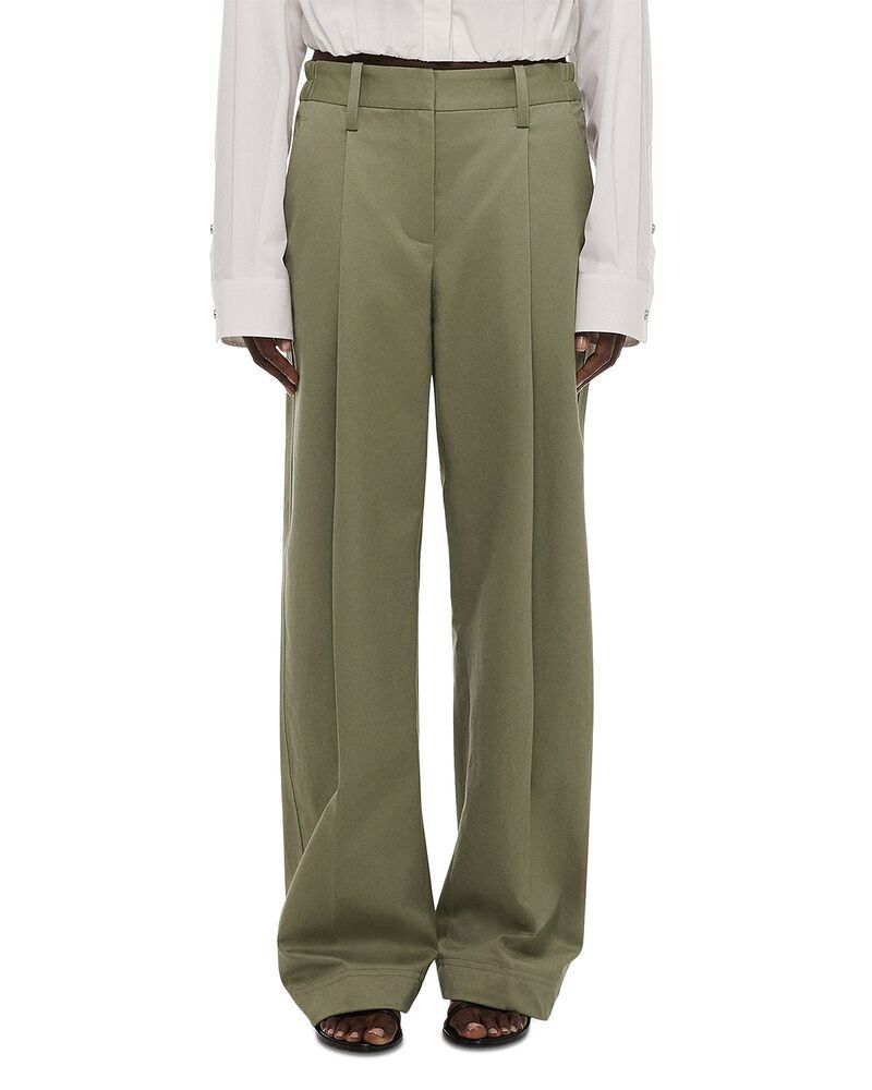 ヘルムート ラング レディース ボトムス カジュアルパンツ プリーツ Helmut Lang Pleated Chino Pants Vetiver