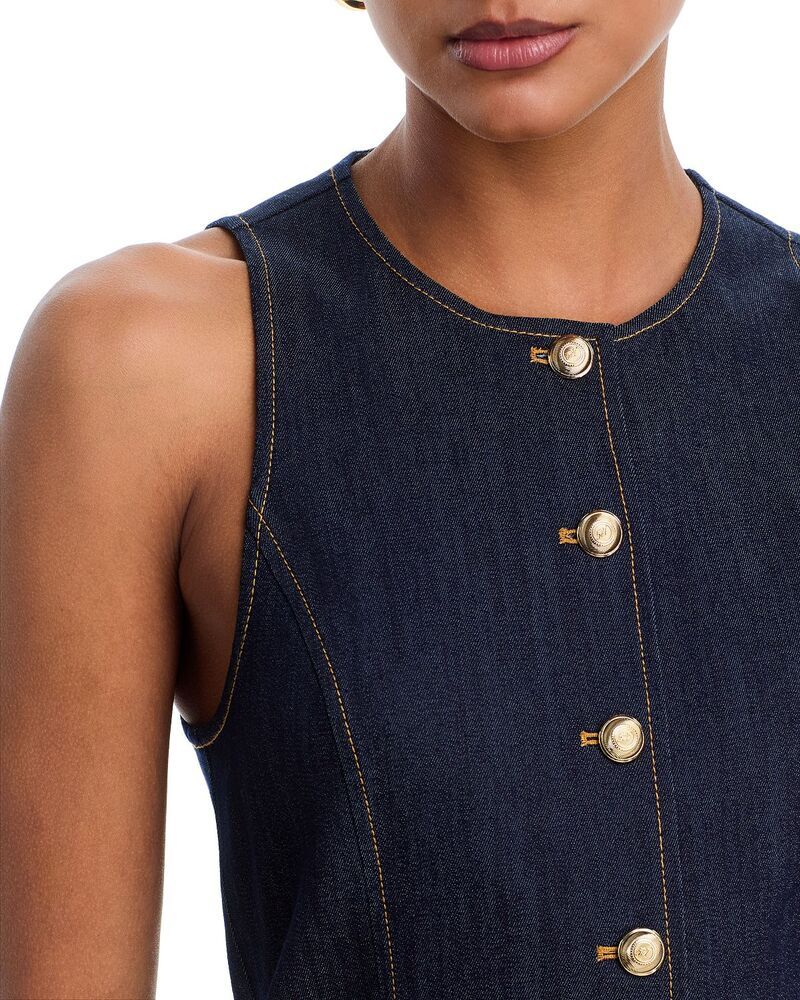 サンク ア セプト レディース トップス ワンピース Cinq Sept Elyse Dress Indigo インディゴ