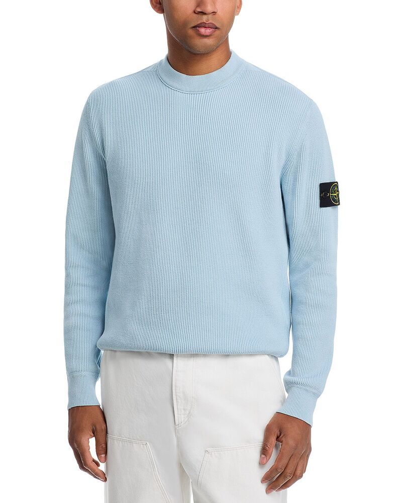 ストーンアイランド メンズ アウター ニット・セーター Stone Island Maglia Patch Sweater Sky Blue ブルー