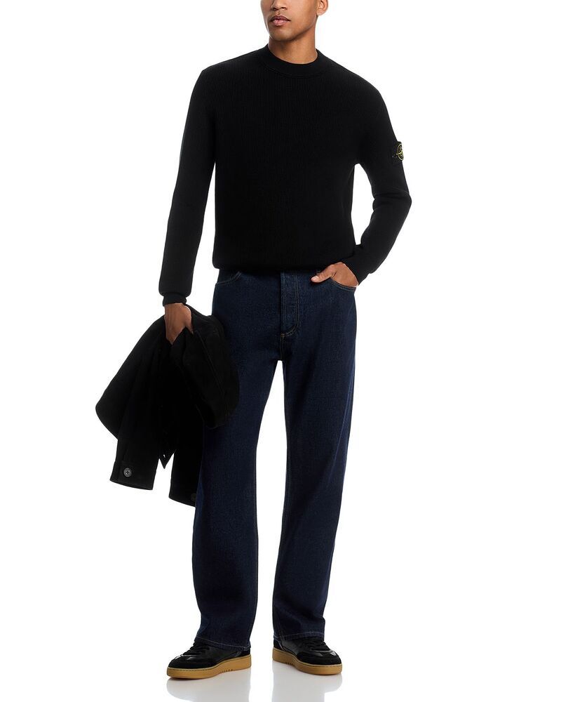ストーンアイランド メンズ アウター ニット・セーター Stone Island Maglia Patch Sweater Black ブラック