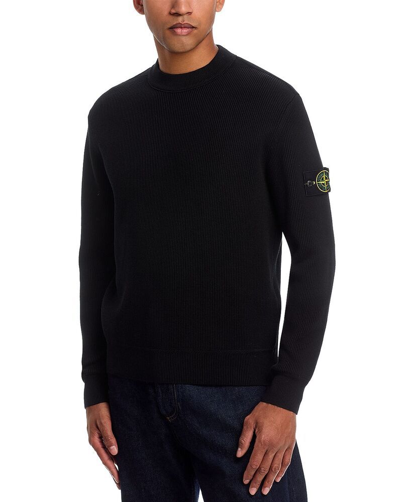 ストーンアイランド メンズ アウター ニット・セーター Stone Island Maglia Patch Sweater Black ブラック