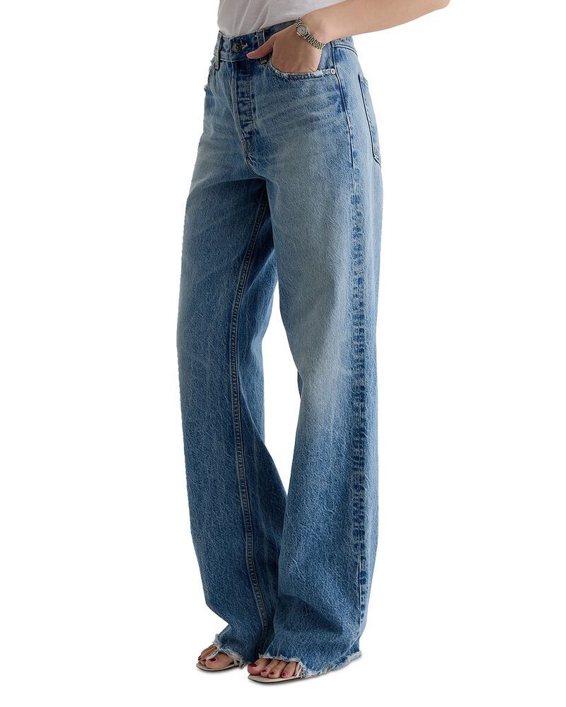 エージー レディース ボトムス デニムパンツ ジーンズ AG Billie Relaxed High Rise Straight Jeans in Sierra Meadow Sierra Mea